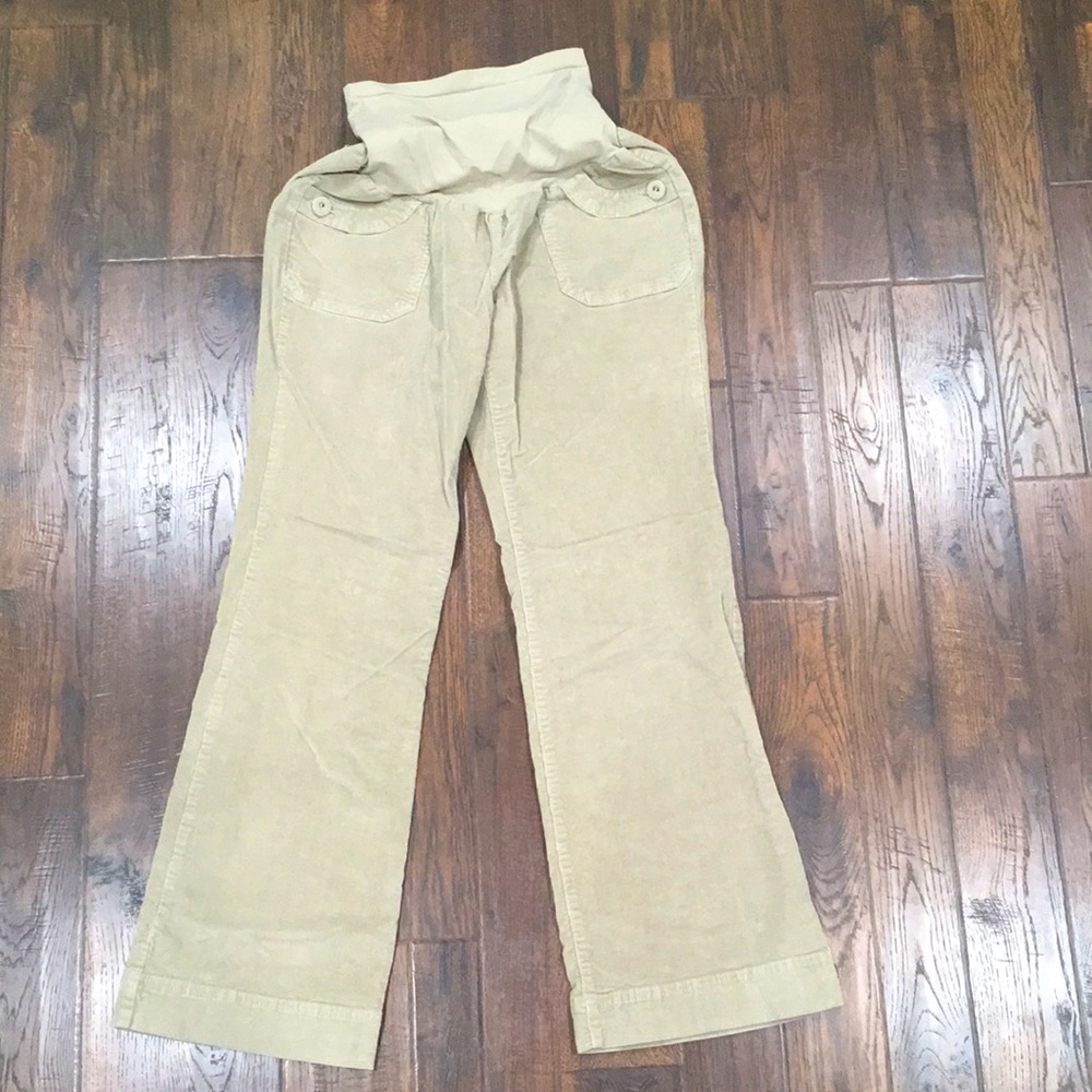 Motherhood maternity beige pants size large